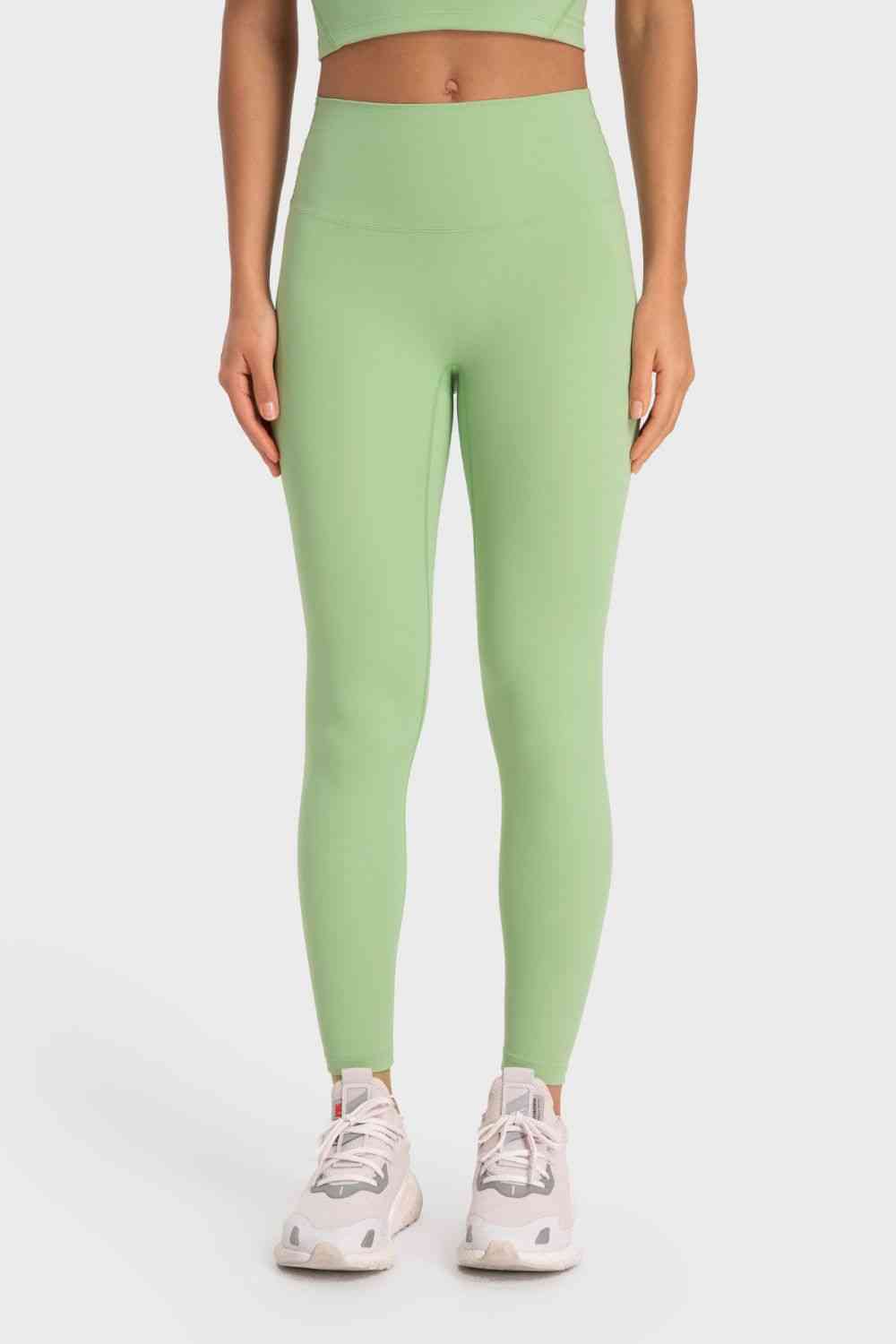 Basic Full Length Active Leggings - TRENDMELO