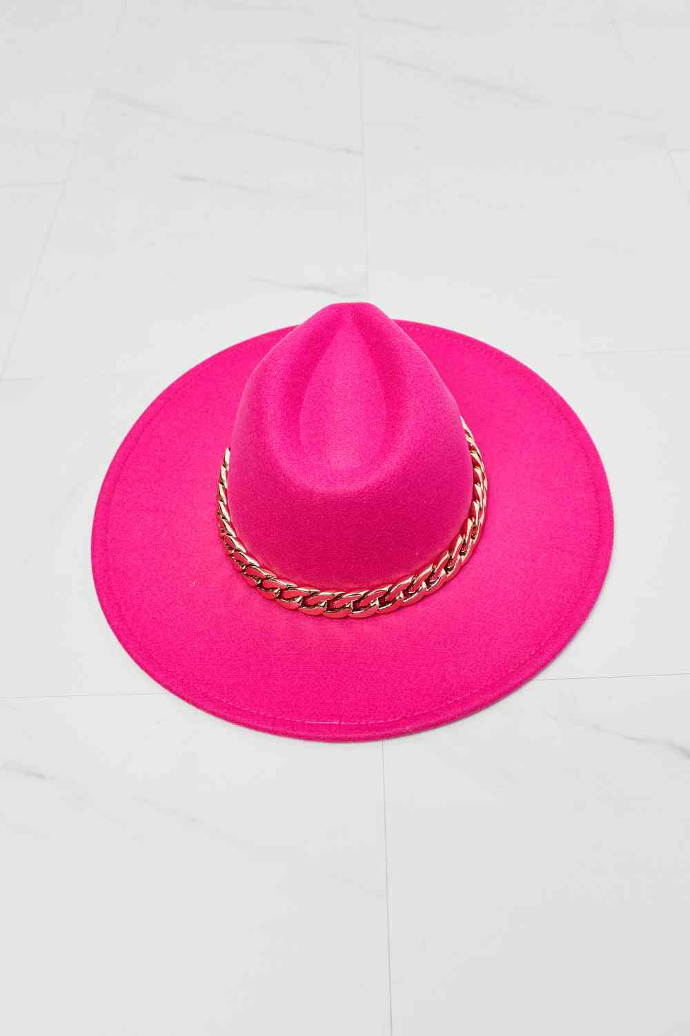 Fame Keep Your Promise Fedora Hat in Pink - TRENDMELO