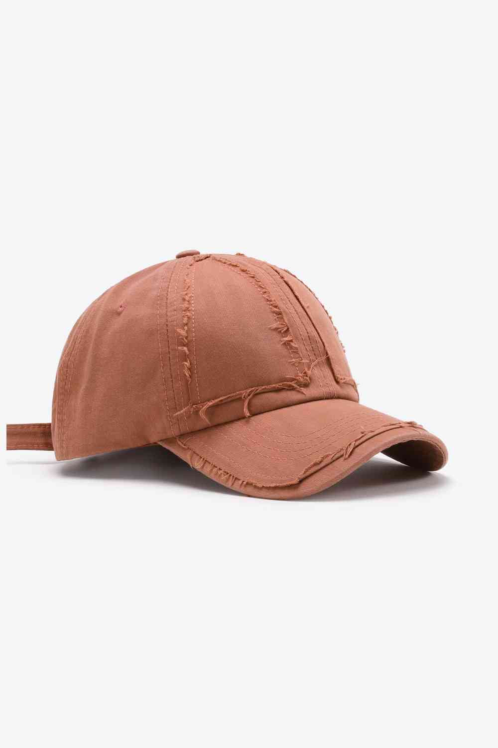 Distressed Adjustable Baseball Cap - TRENDMELO