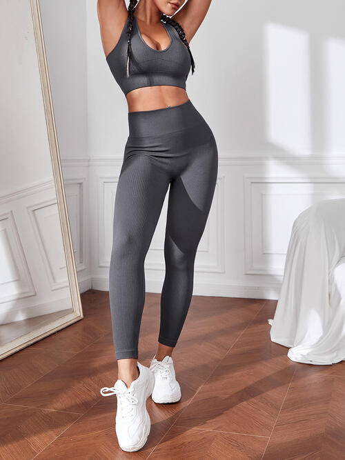 Sport Tank and Leggings Set - TRENDMELO