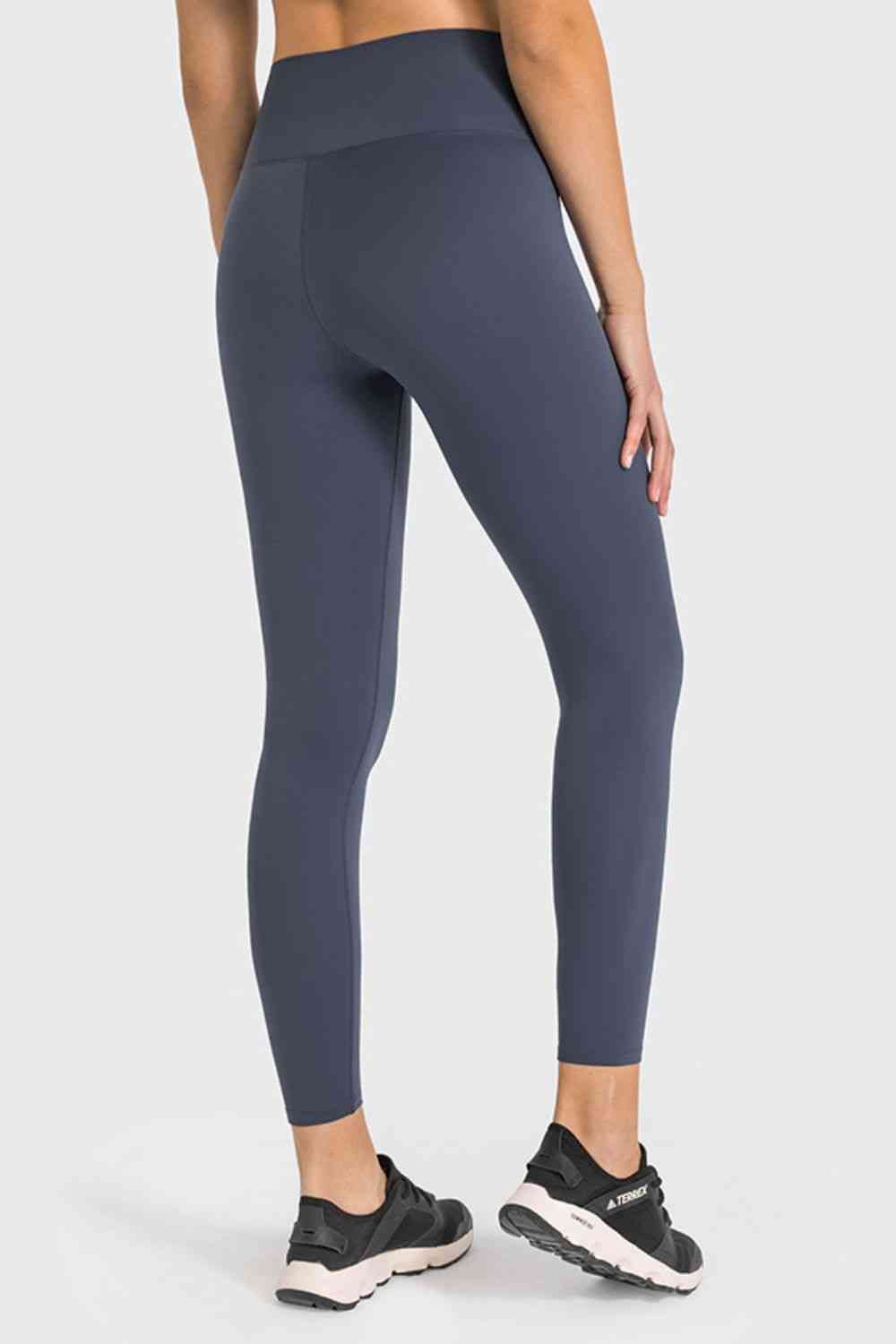 High Waist Ankle-Length Yoga Leggings - TRENDMELO