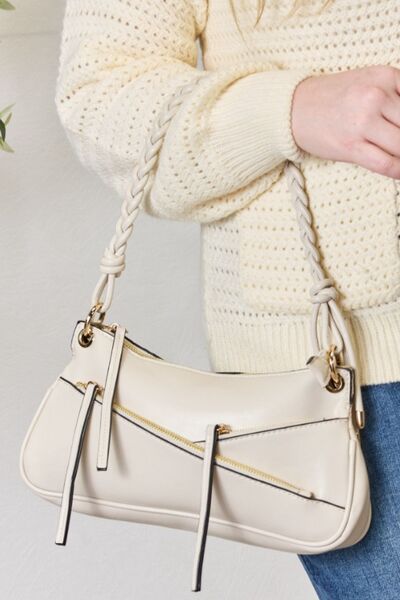 SHOMICO Braided Strap Shoulder Bag - TRENDMELO