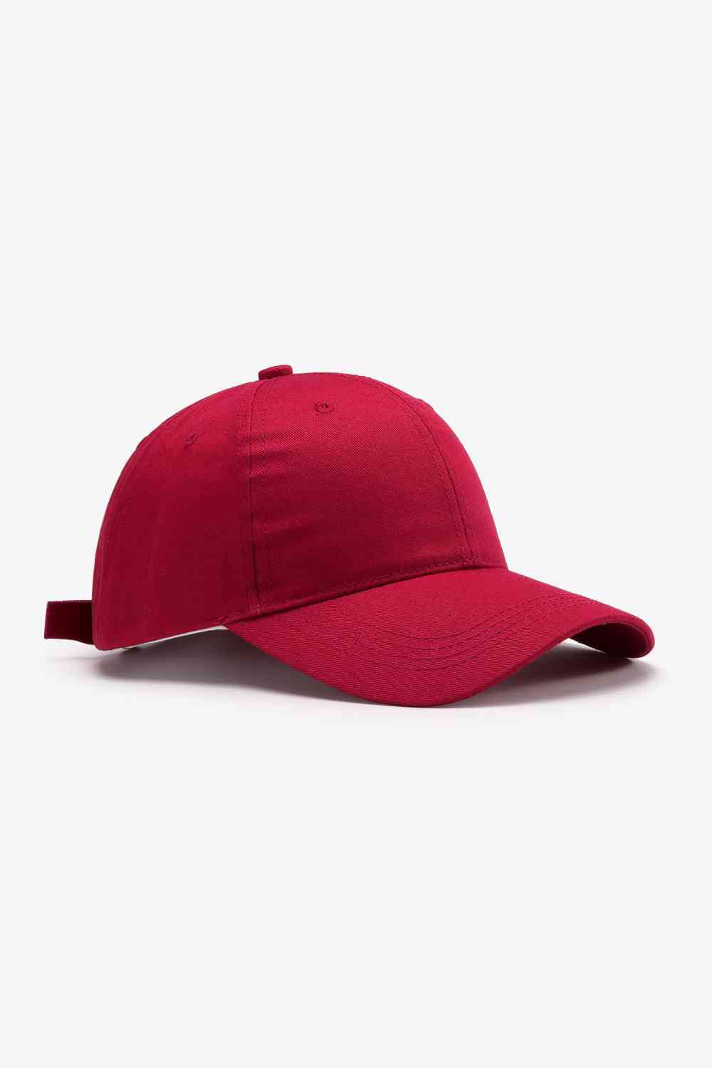 Plain Adjustable Cotton Baseball Cap - TRENDMELO