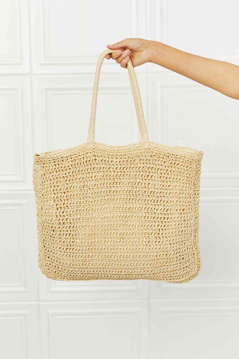 Fame Off The Coast Straw Tote Bag - TRENDMELO