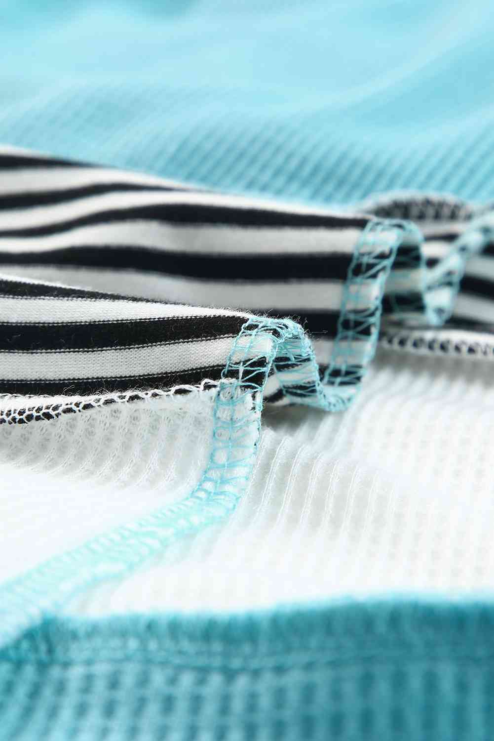 Striped Color Block Open Front Cardigan - TRENDMELO