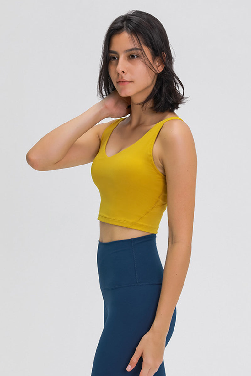 Scoop Back Sports Bra - TRENDMELO