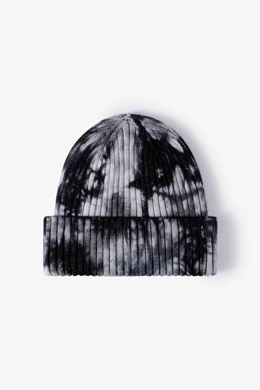 Tie-Dye Ribbed Cuffed Beanie - TRENDMELO