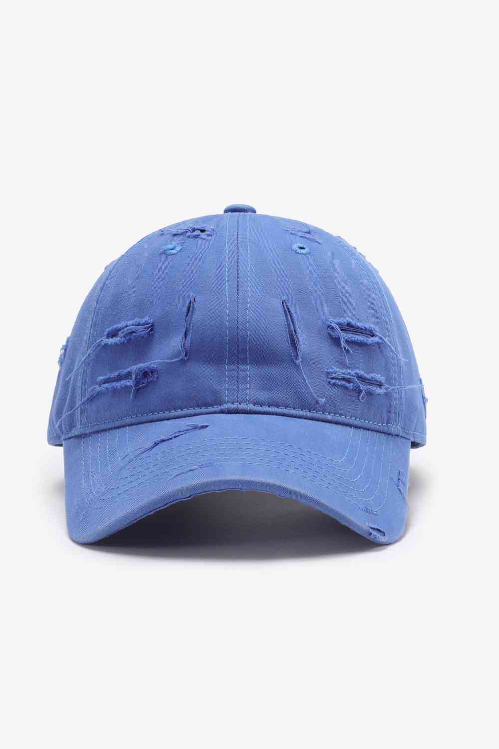 Distressed Adjustable Baseball Cap - TRENDMELO