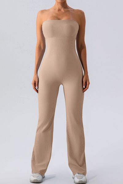 Sleeveless Straight Active Jumpsuit - TRENDMELO