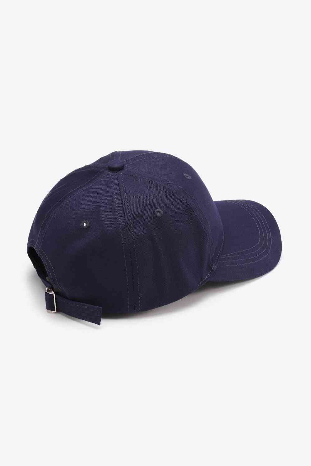 Plain Adjustable Cotton Baseball Cap - TRENDMELO