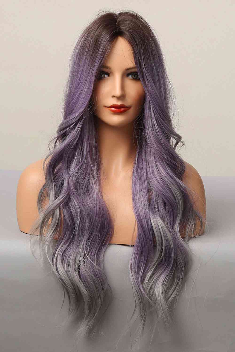 Elegant Wave Full Machine Synthetic Wigs in Purple 26'' - TRENDMELO