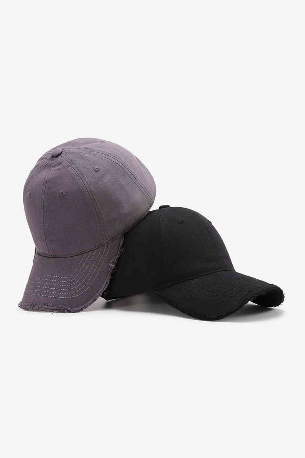 Distressed Adjustable Baseball Cap - TRENDMELO