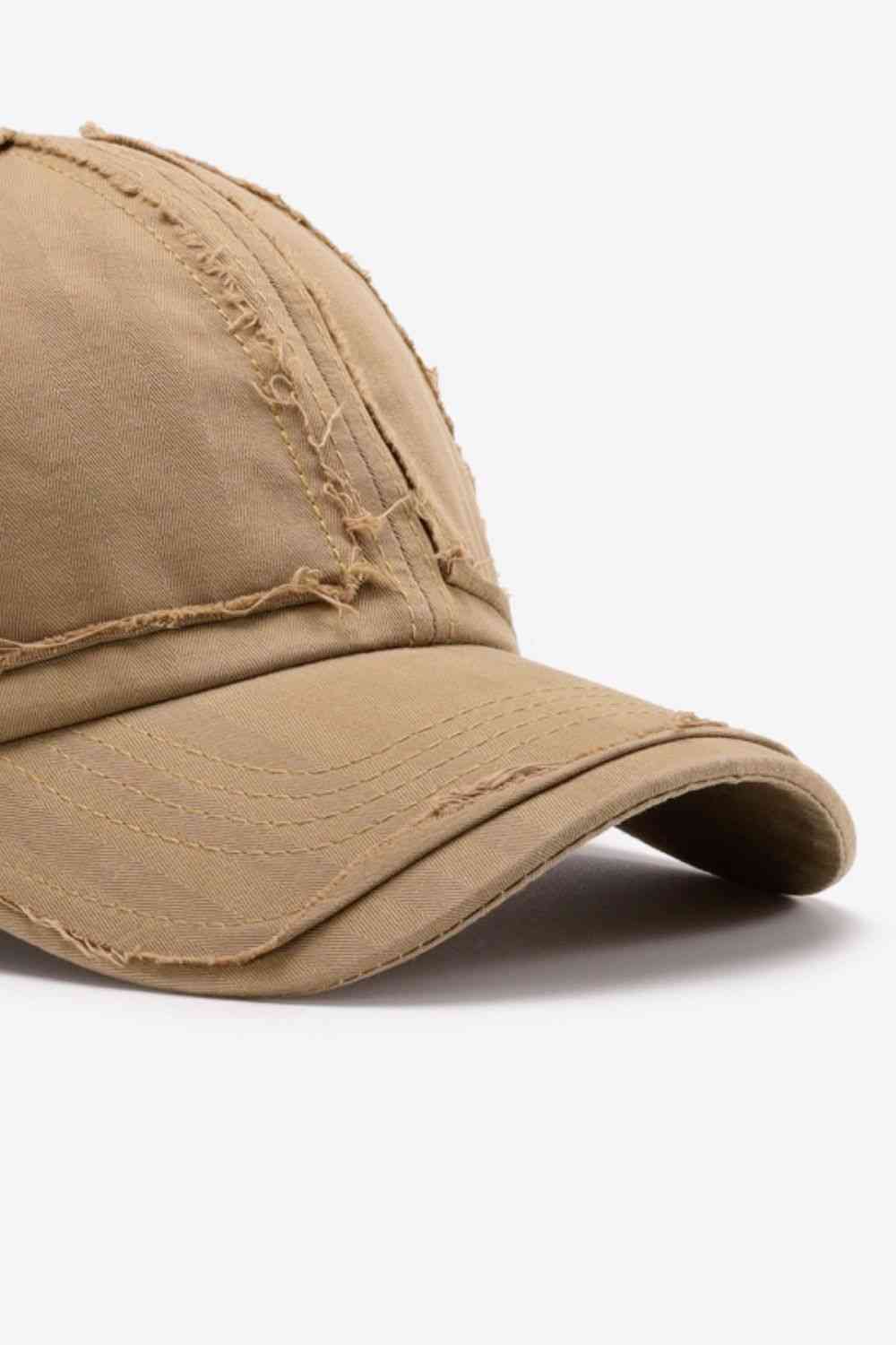 Distressed Adjustable Baseball Cap - TRENDMELO