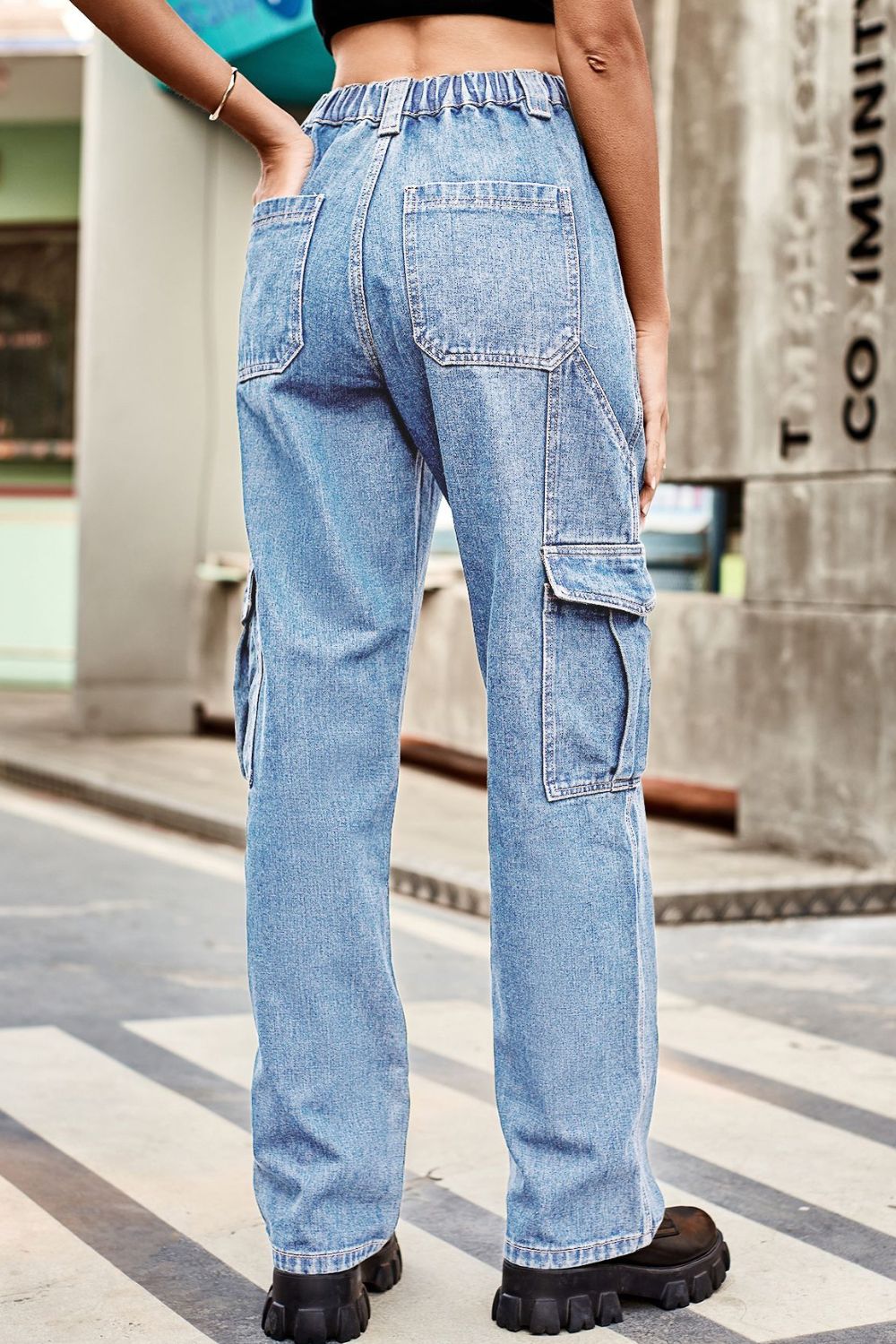 Loose Fit Long Pants with Pockets - TRENDMELO