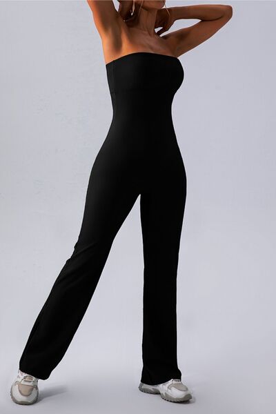 Sleeveless Straight Active Jumpsuit - TRENDMELO