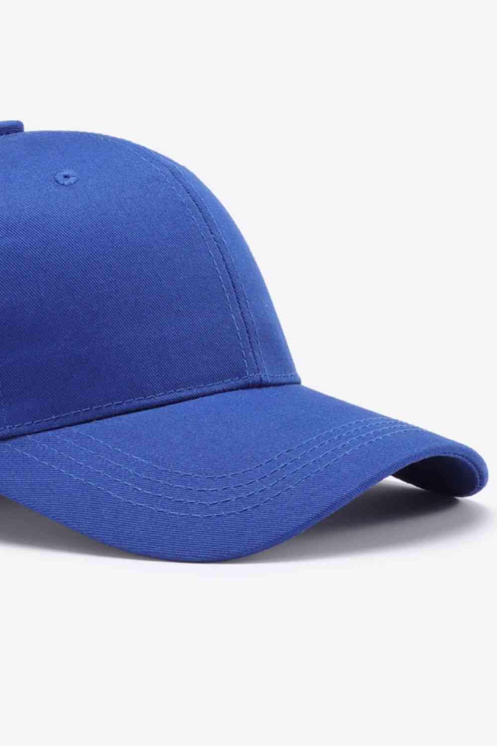 Plain Adjustable Cotton Baseball Cap - TRENDMELO