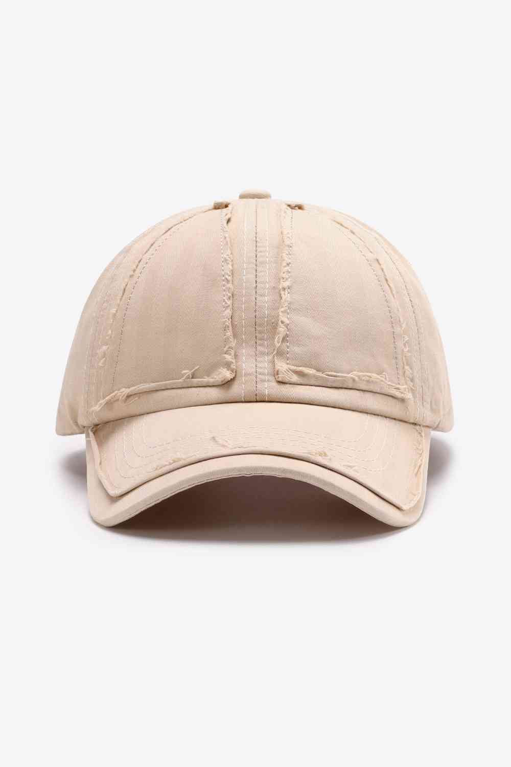 Distressed Adjustable Baseball Cap - TRENDMELO