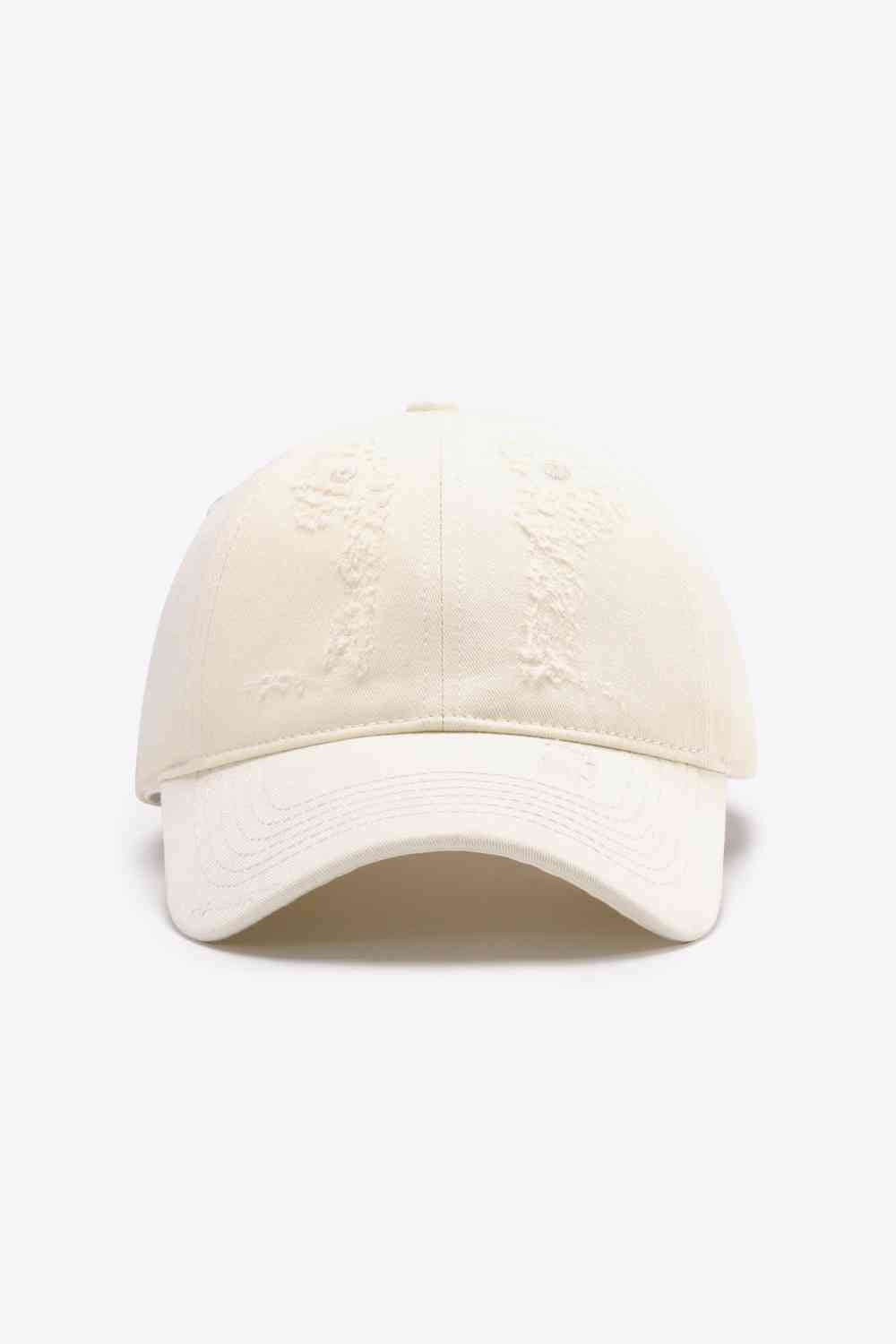 Distressed Adjustable Baseball Cap - TRENDMELO