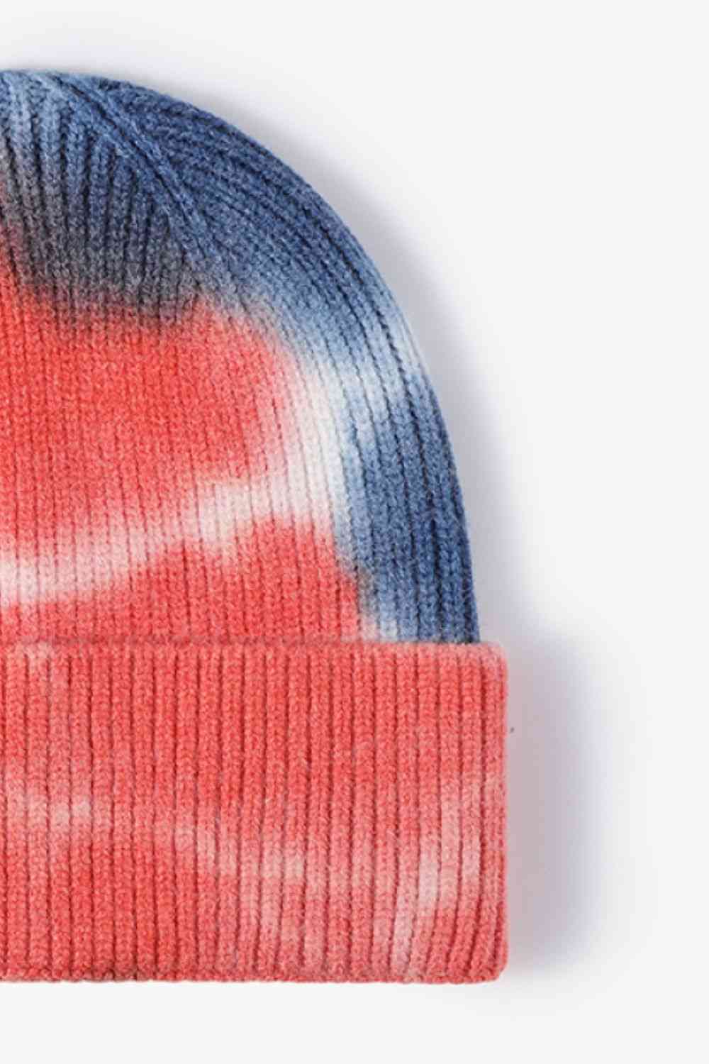 Tie-Dye Cuffed Knit Beanie - TRENDMELO