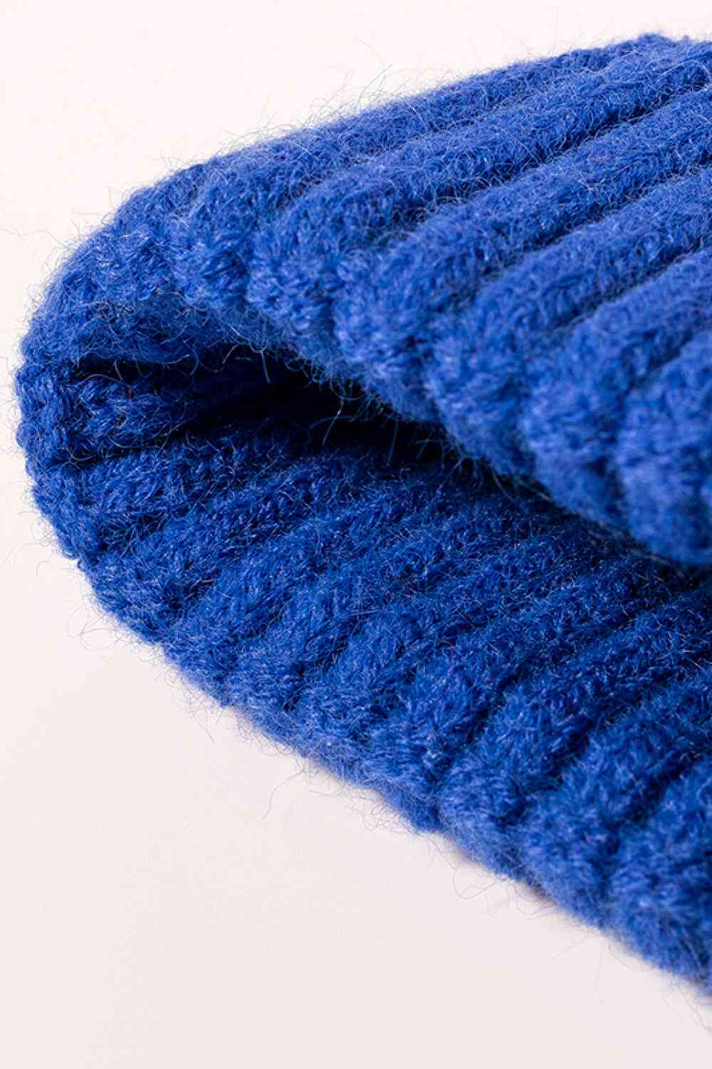 Rib-Knit Cuff Beanie - TRENDMELO