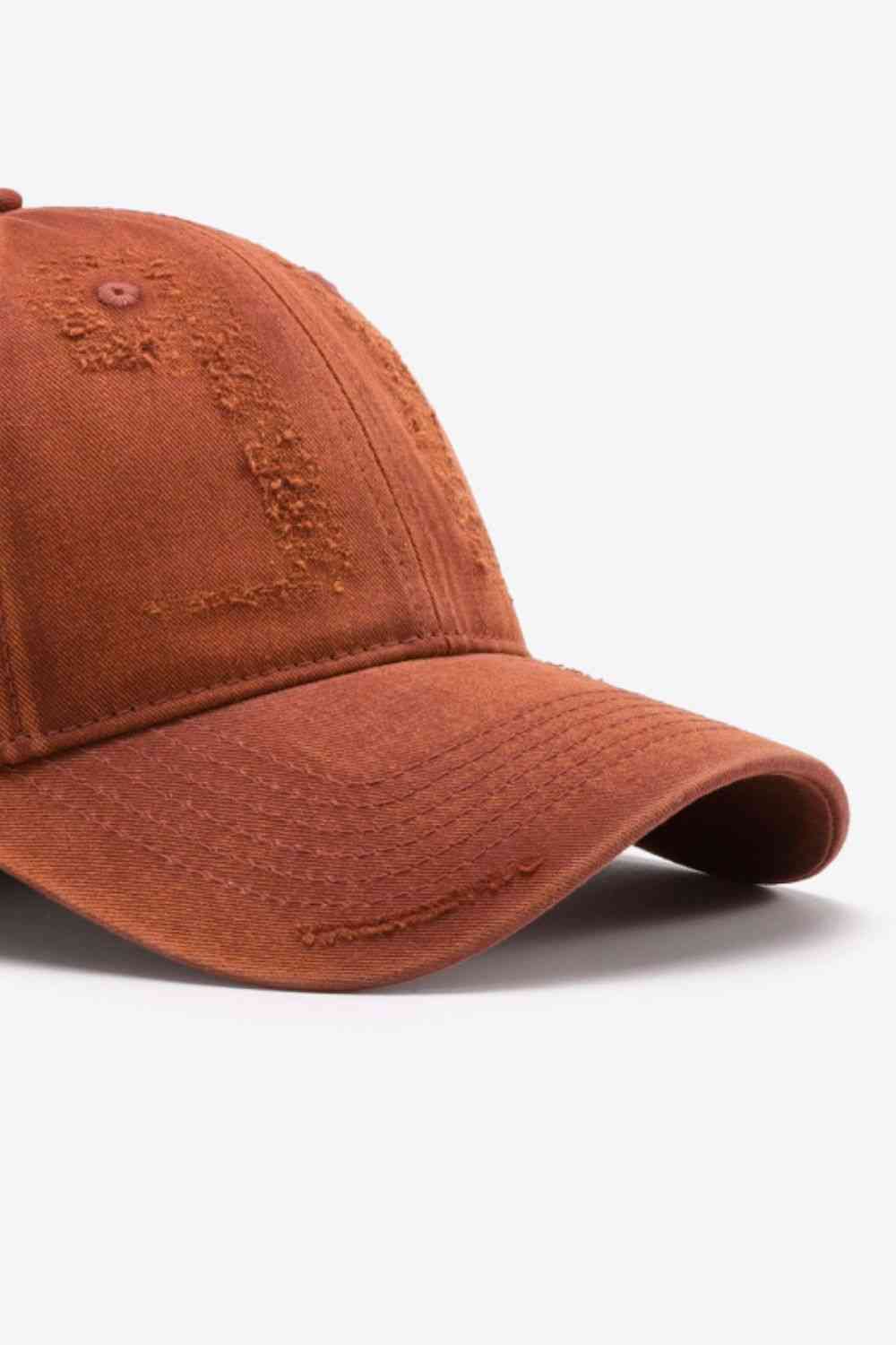 Distressed Adjustable Baseball Cap - TRENDMELO