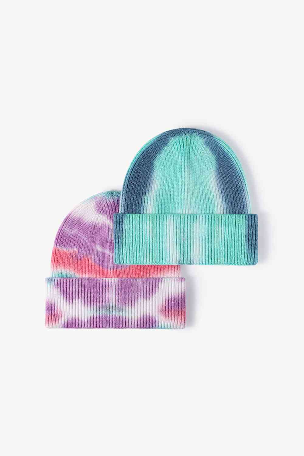 Tie-Dye Cuffed Knit Beanie - TRENDMELO