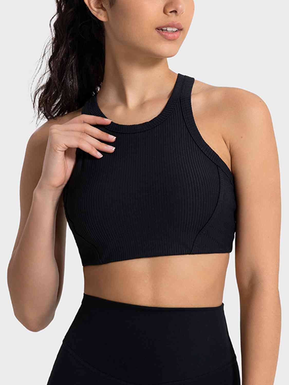 Wide Strap Cropped Sport Tank - TRENDMELO