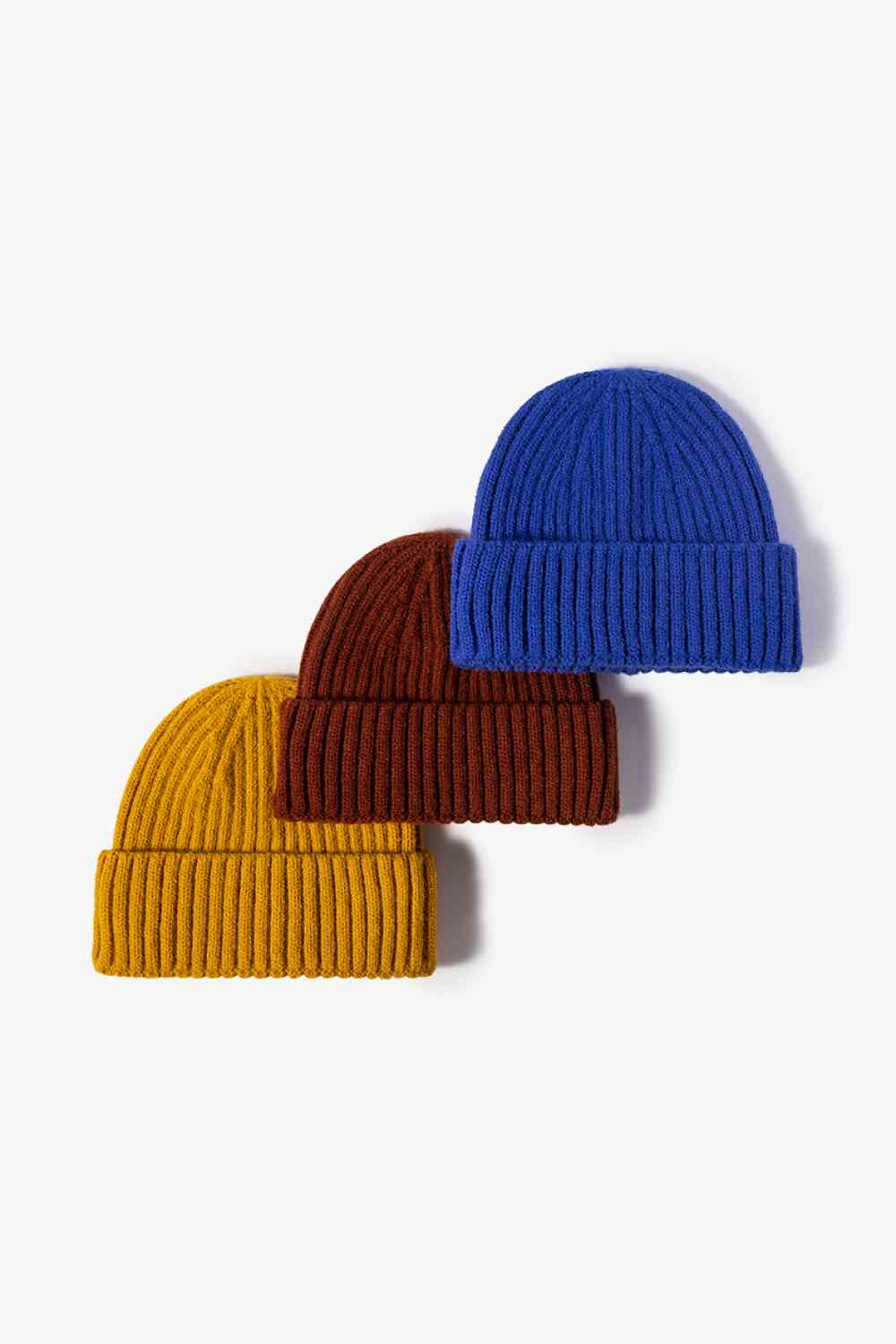 Rib-Knit Cuff Beanie - TRENDMELO