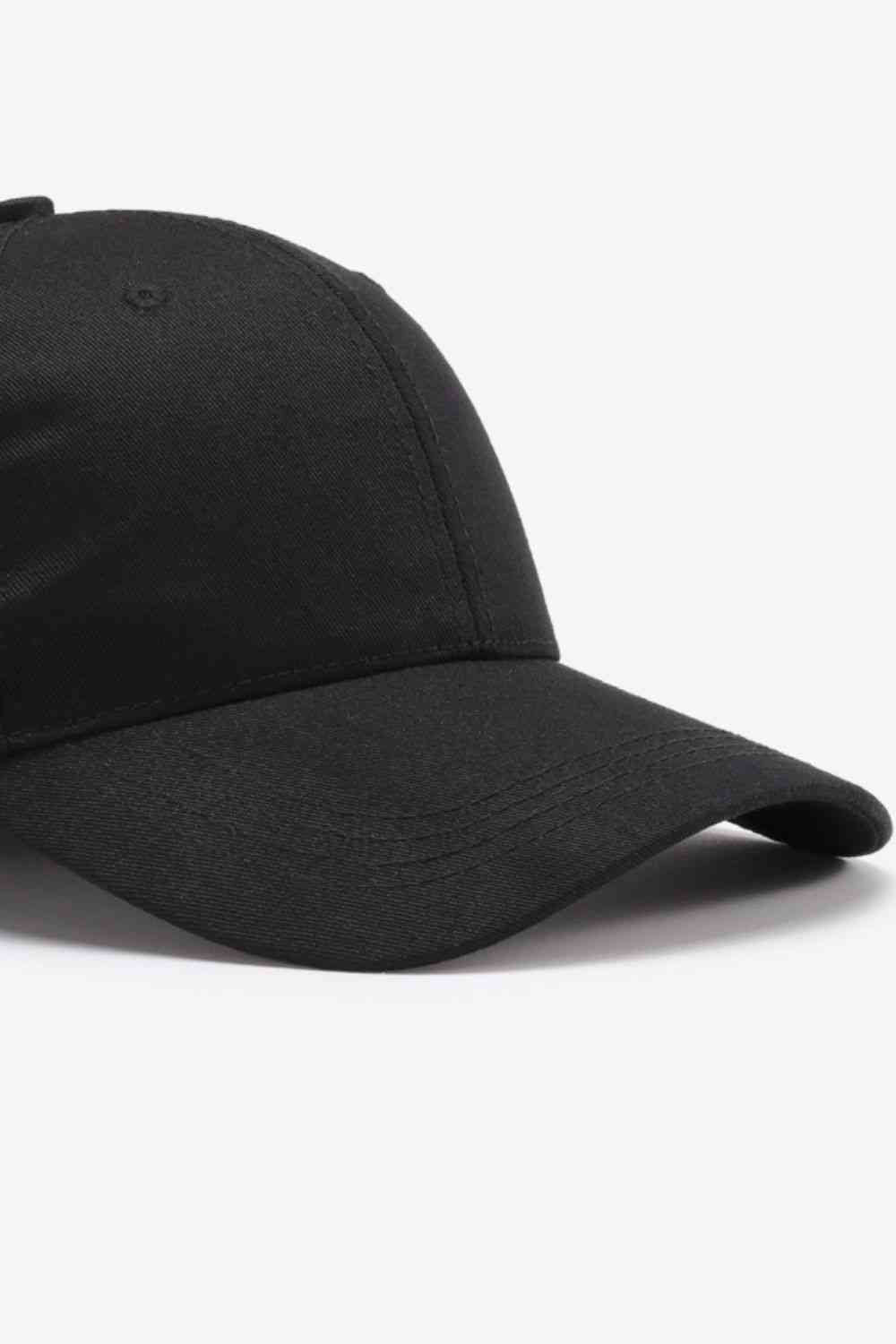 Plain Adjustable Cotton Baseball Cap - TRENDMELO