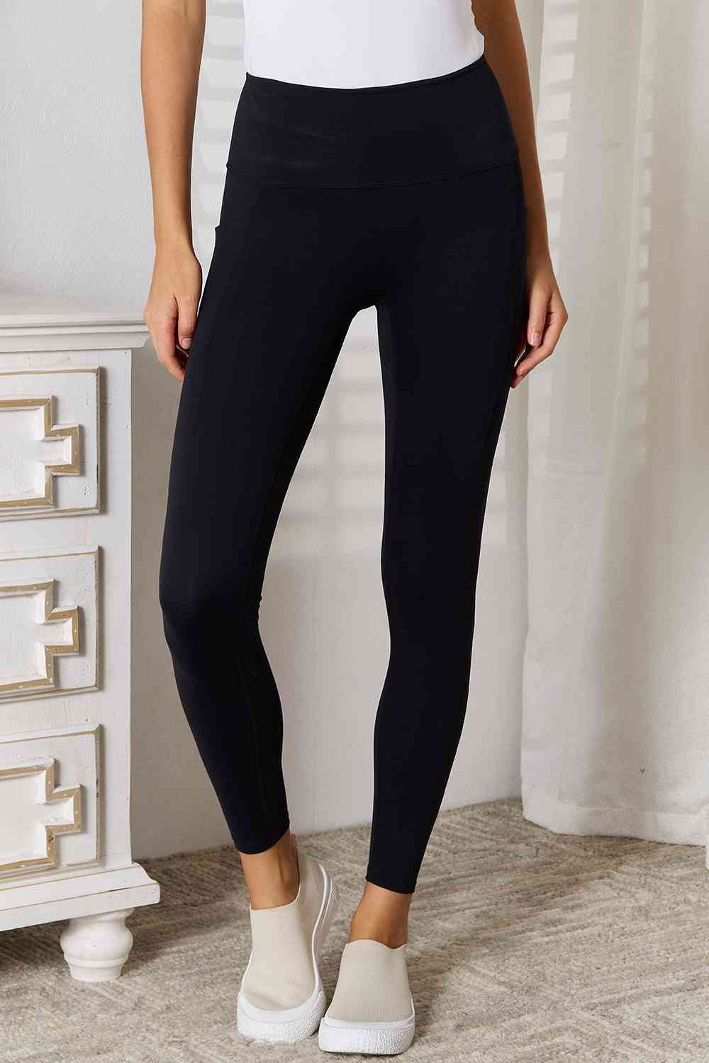 Basic Bae Wide Waistband Sports Leggings - TRENDMELO