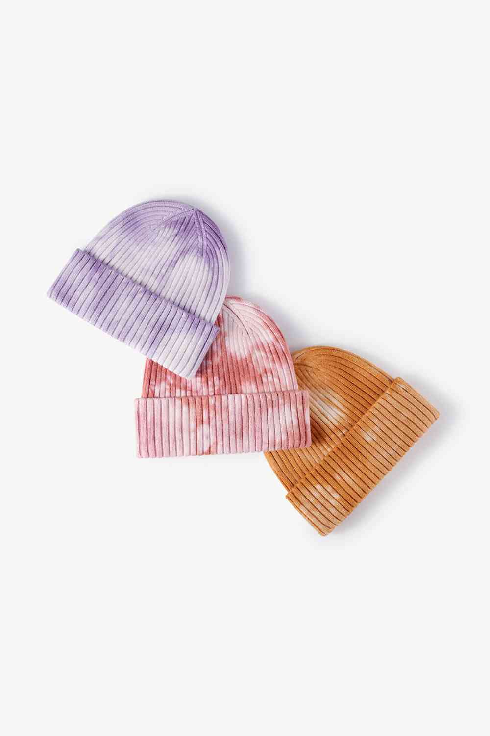 Tie-Dye Ribbed Cuffed Beanie - TRENDMELO