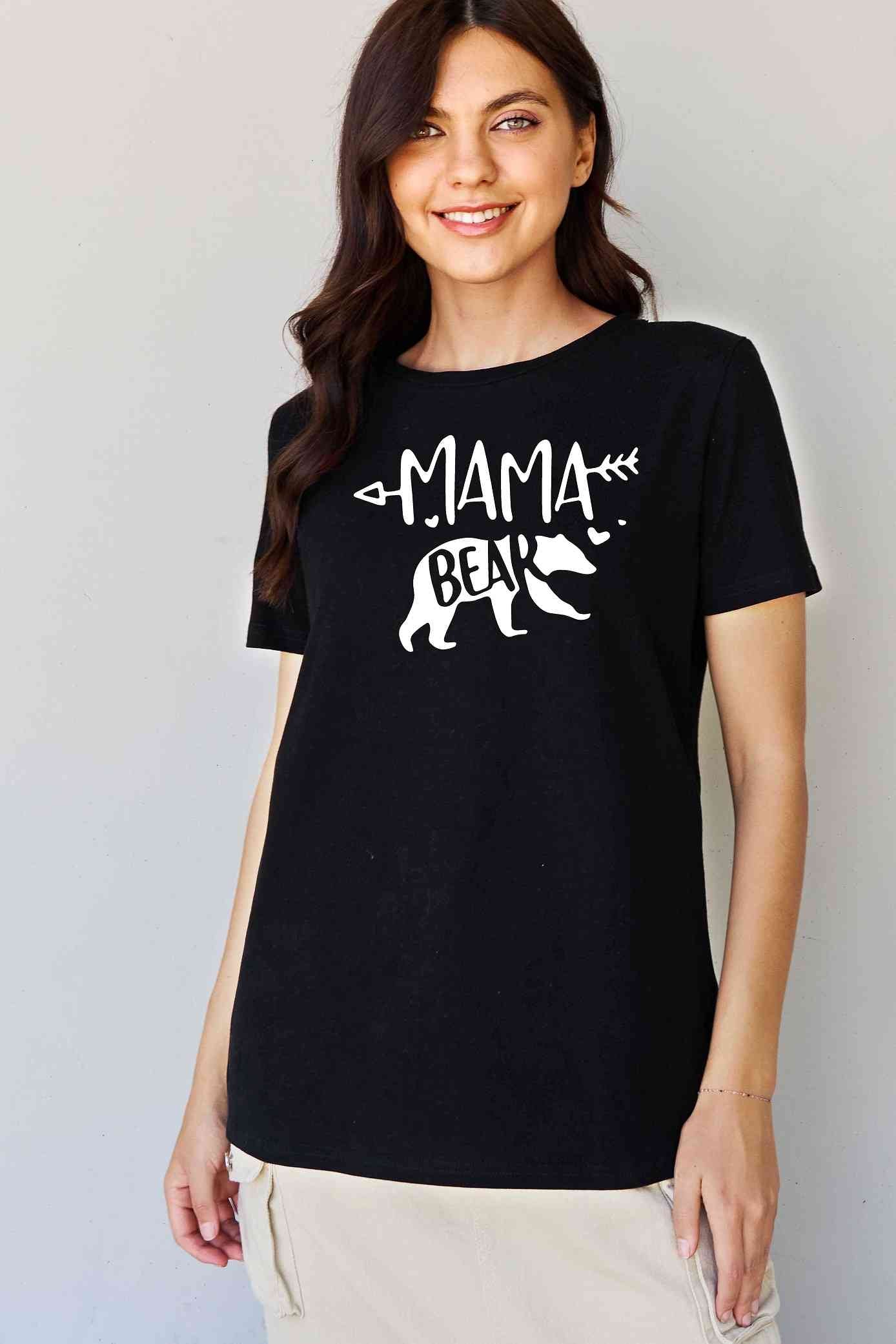 Simply Love Full Size MAMA BEAR Graphic Cotton T-Shirt - TRENDMELO