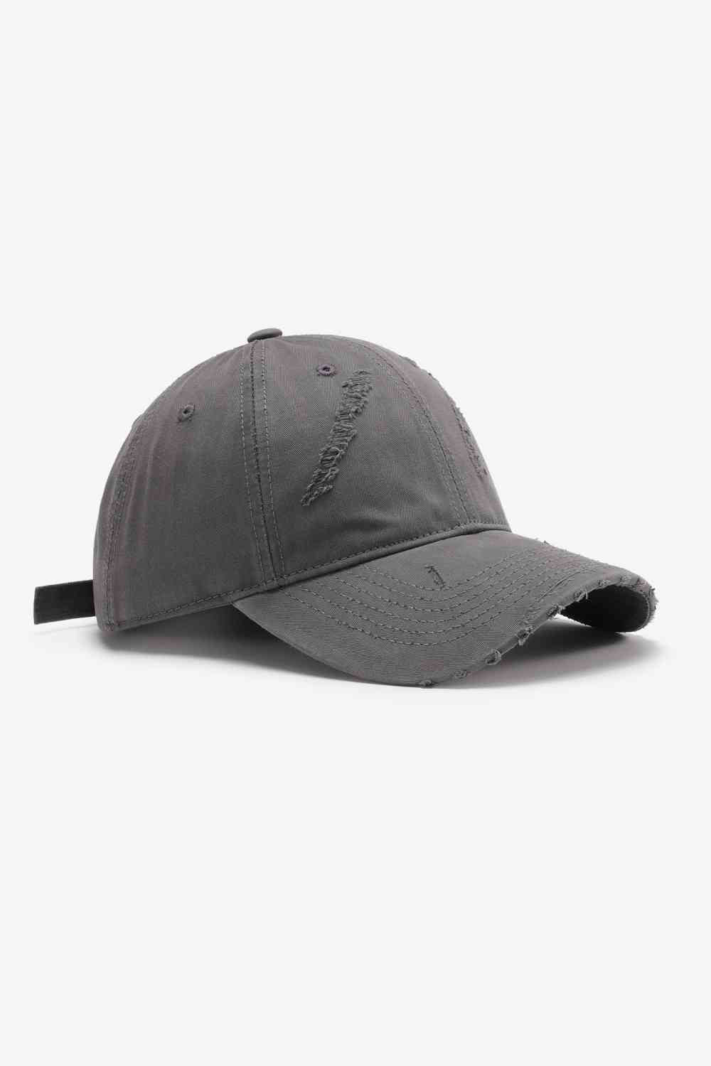 Distressed Adjustable Baseball Cap - TRENDMELO