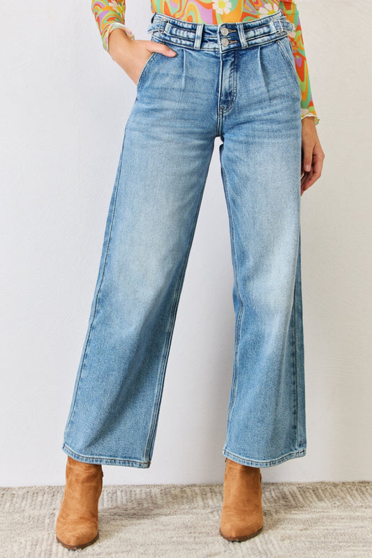 Kancan High Waist Wide Leg Jeans - TRENDMELO