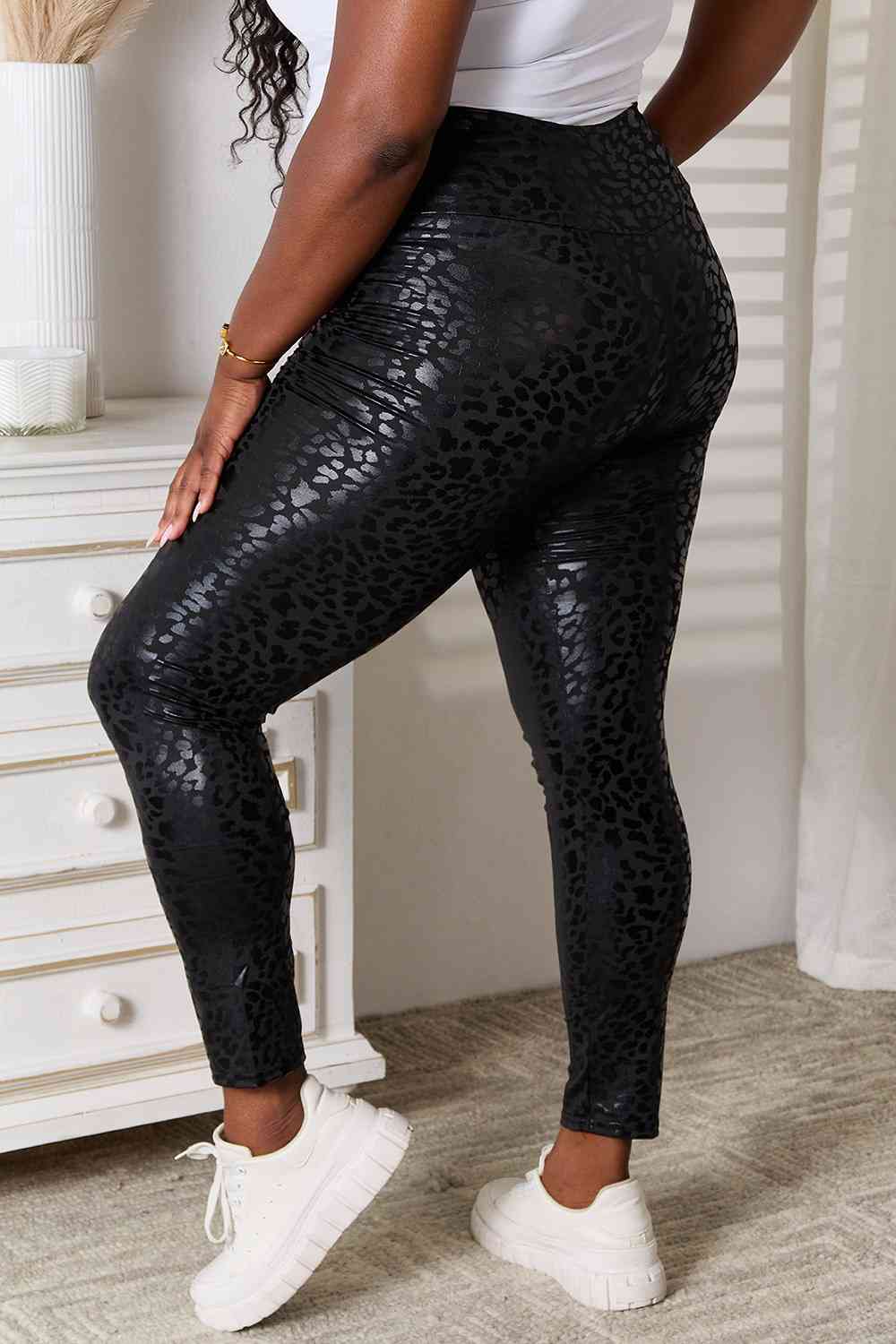 Double Take High Waist Leggings - TRENDMELO