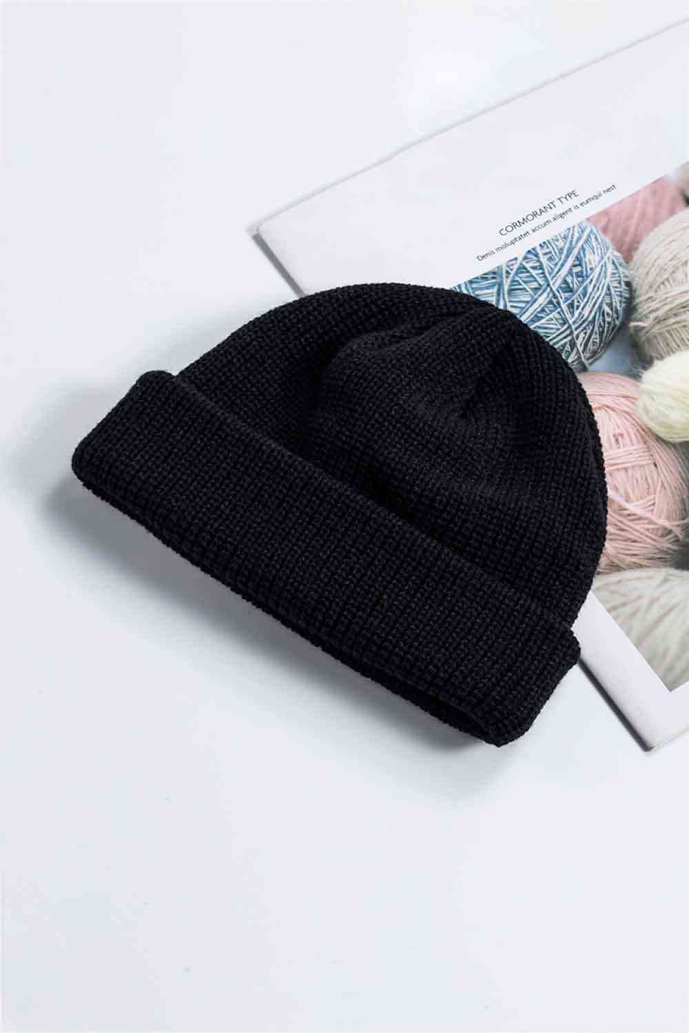 Cozy Rib-Knit Cuff Beanie - TRENDMELO