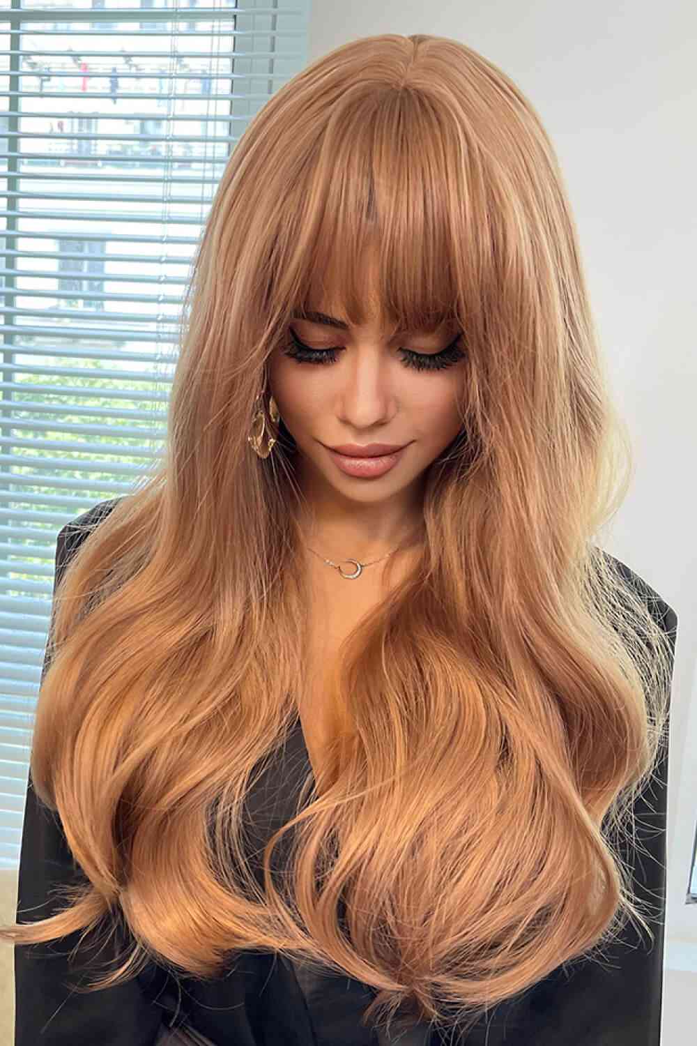 Full Machine Long Wave Synthetic Wigs 24'' - TRENDMELO