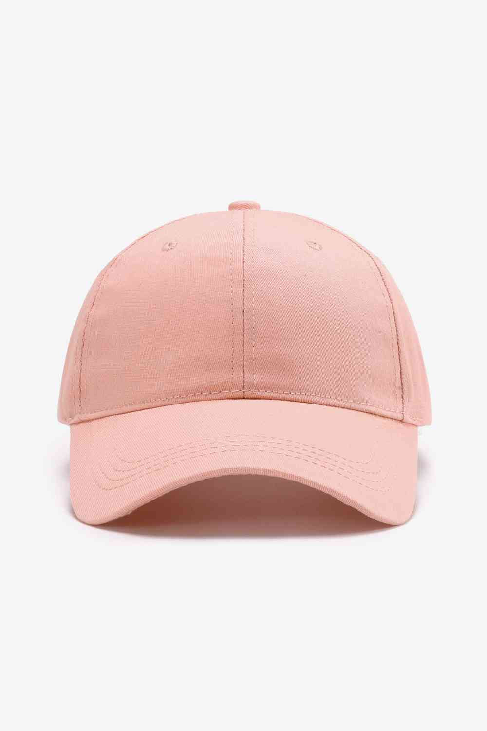 Plain Adjustable Cotton Baseball Cap - TRENDMELO