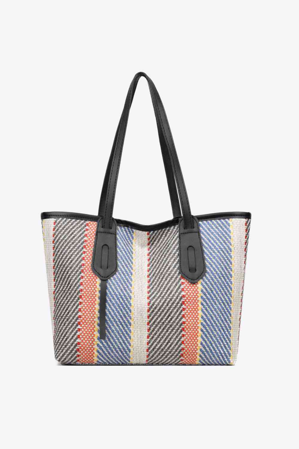 Multicolored PU Leather Tote Bag - TRENDMELO