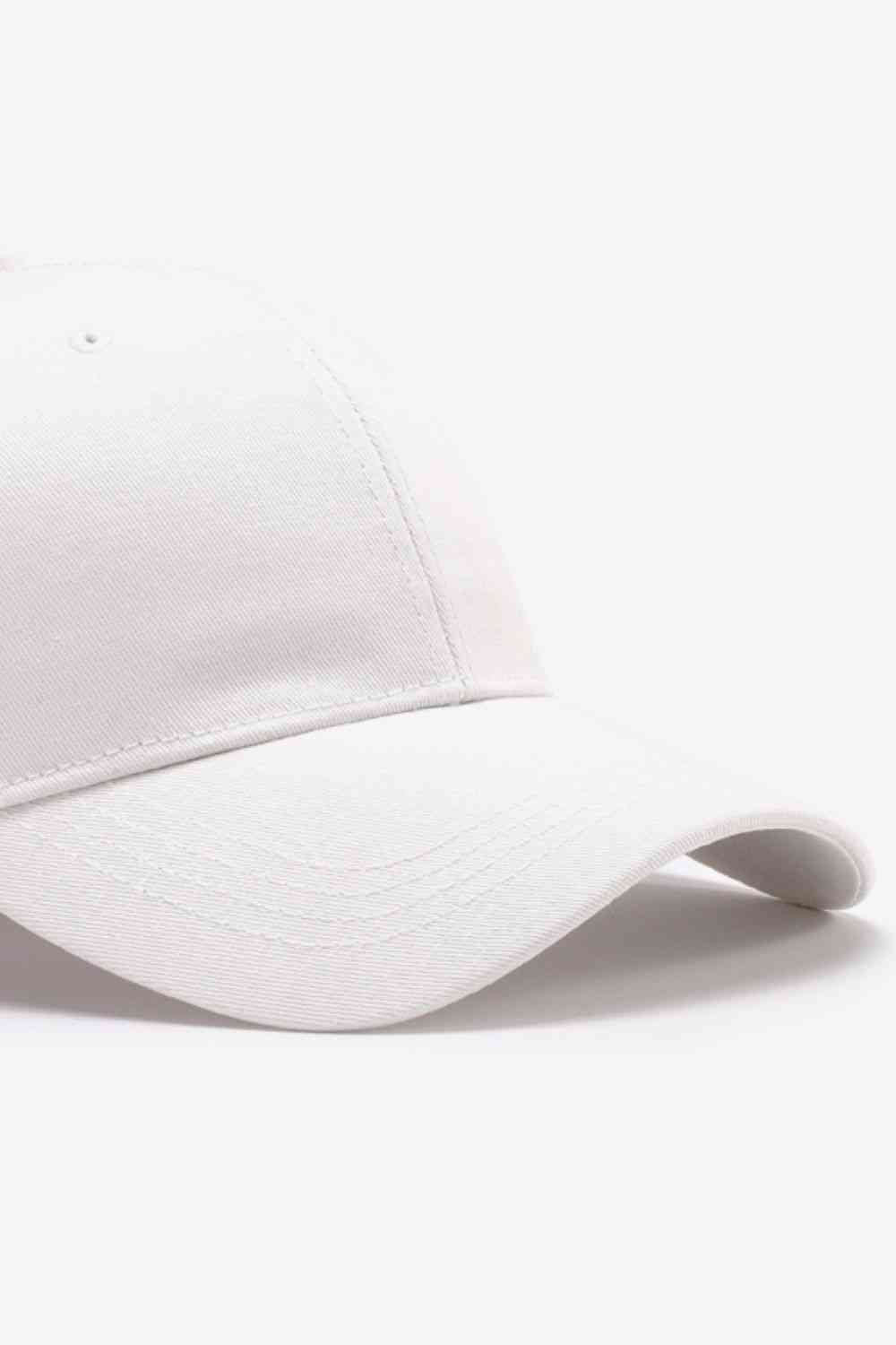 Plain Adjustable Cotton Baseball Cap - TRENDMELO