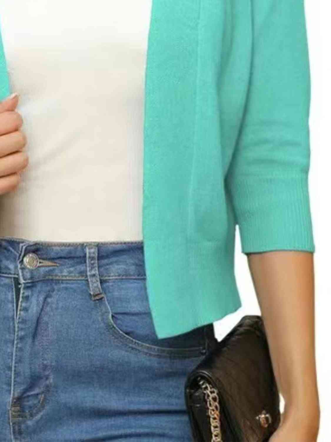 Open Front Cardigan - TRENDMELO