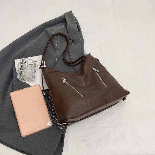 PU Leather Tote Bag - TRENDMELO