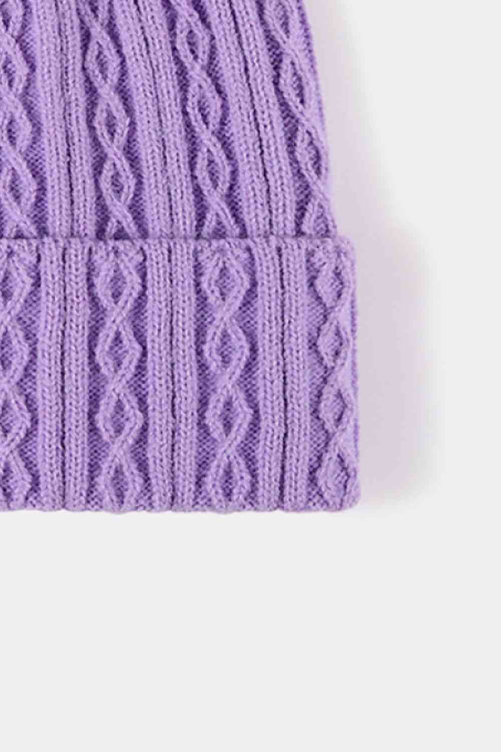 Mixed Knit Cuff Beanie - TRENDMELO