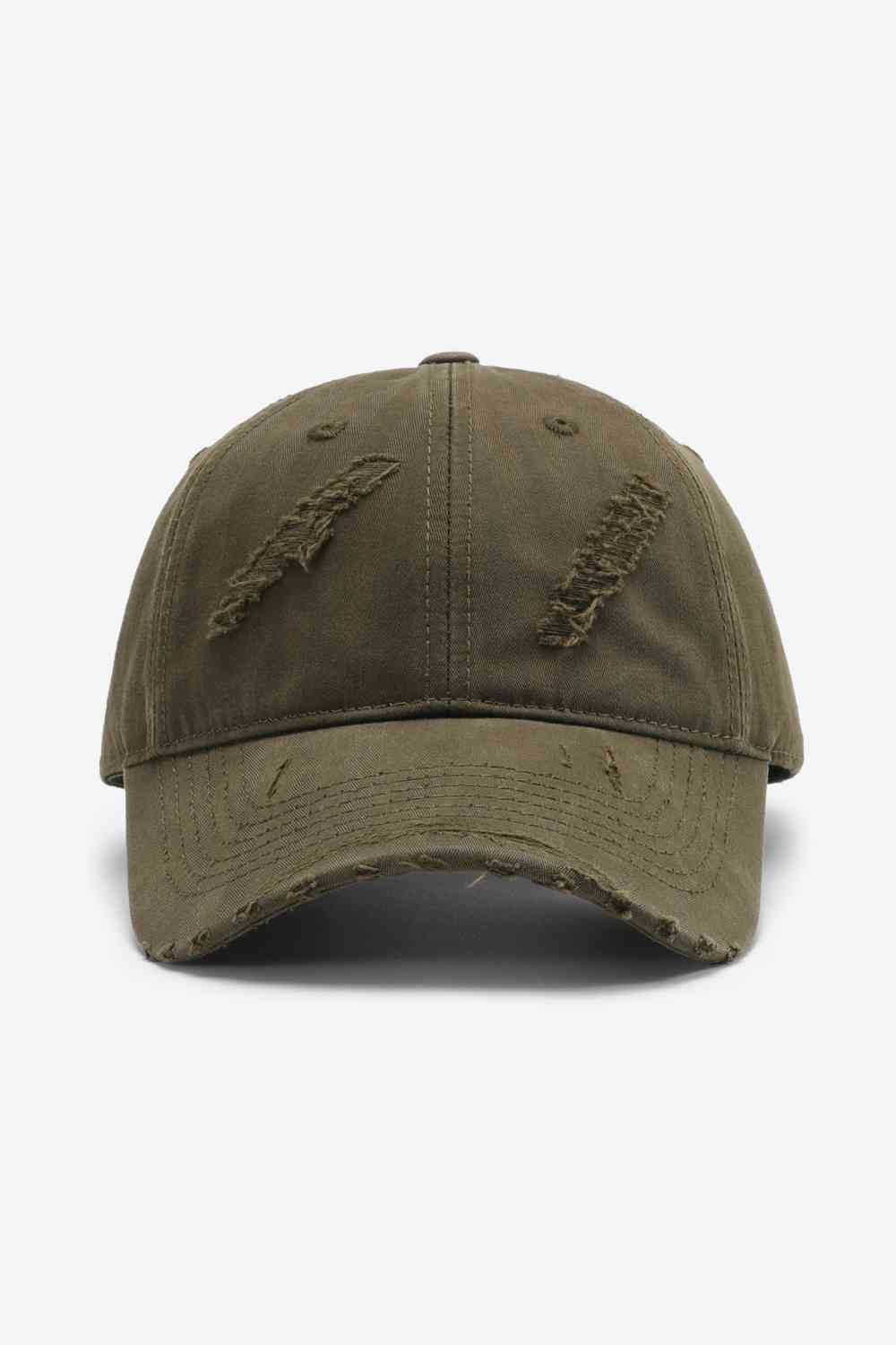 Distressed Adjustable Baseball Cap - TRENDMELO