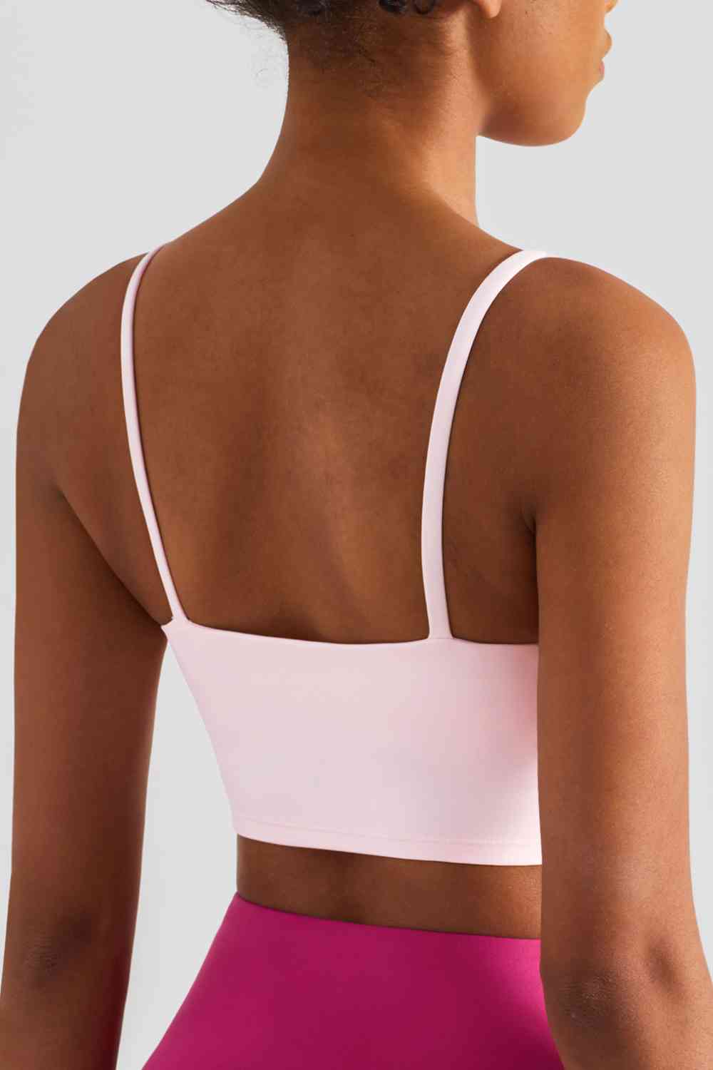 Spaghetti Strap Sports Bra - TRENDMELO