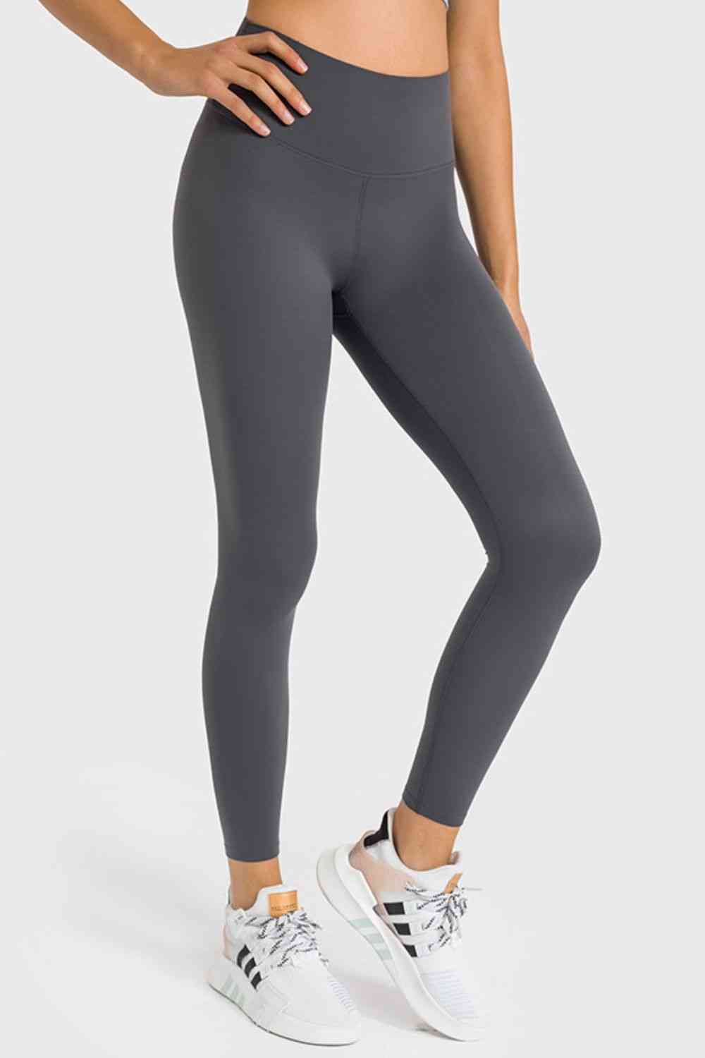 High Waist Ankle-Length Yoga Leggings - TRENDMELO