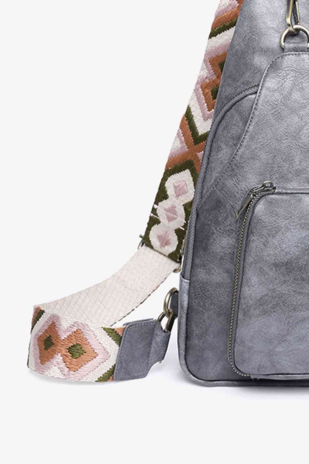 Adored Take A Trip PU Leather Sling Bag - TRENDMELO