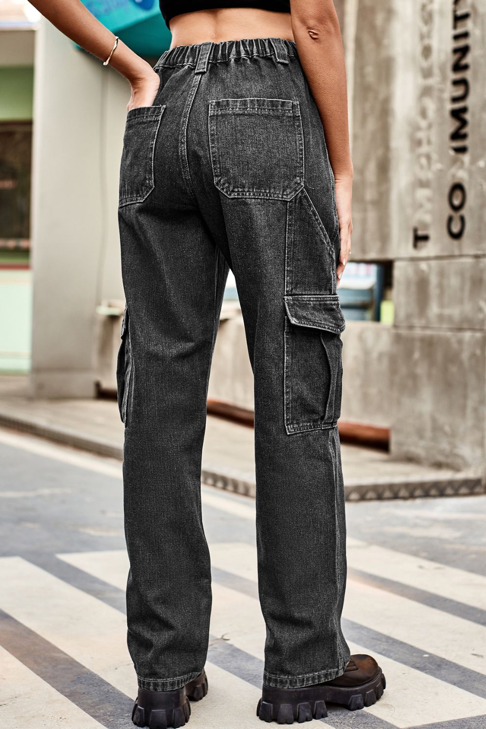 Loose Fit Long Pants with Pockets - TRENDMELO