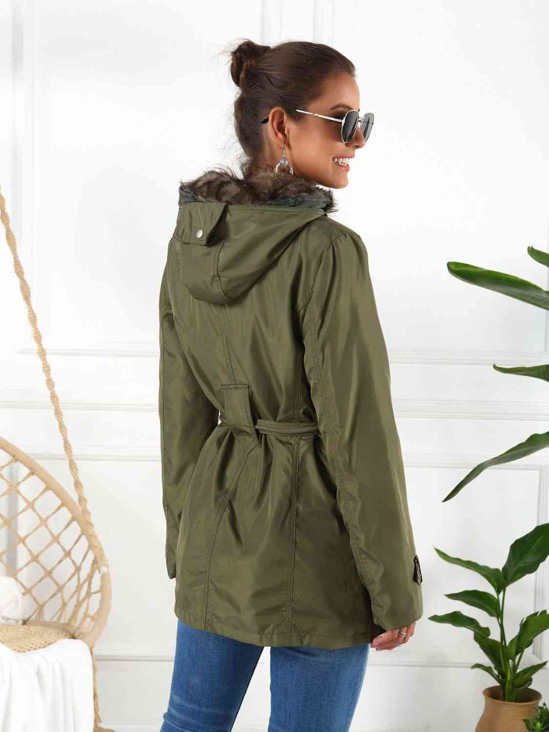 Full Size Hooded Jacket with Detachable Liner (Three-Way Wear) - TRENDMELO