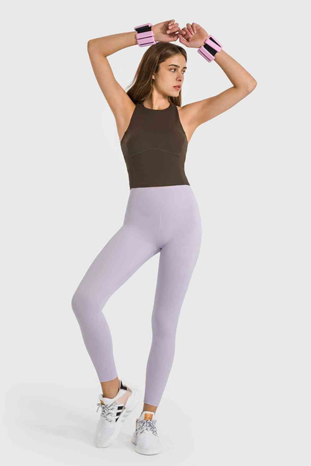 High Waist Ankle-Length Yoga Leggings - TRENDMELO